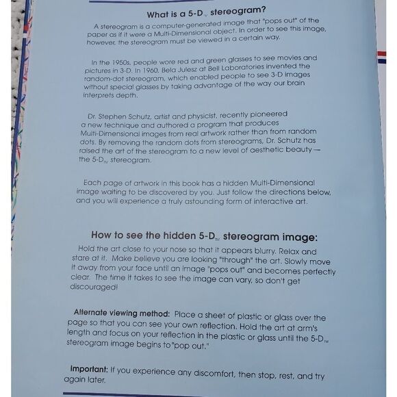 Reaching for Your Dreams in 5-D Stereograms Book - Picture 3 of 4